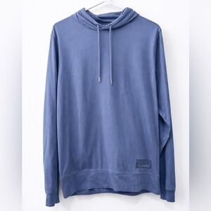L.L. Bean Slate Blue Hooded Long-Sleeve Pullover